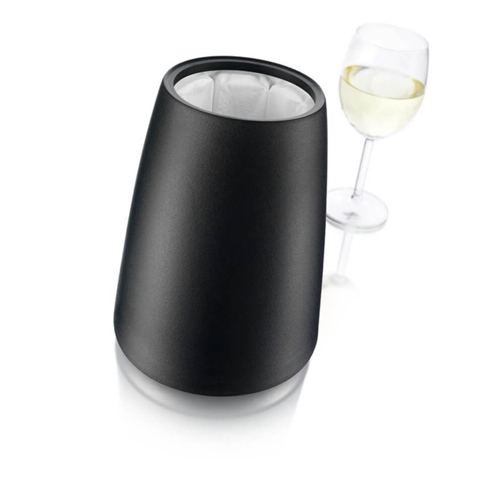 ENFRIADOR ACTIVO EN RECIPIENTE DE VINO VACU VIN PLASTICO COLOR NEGRO