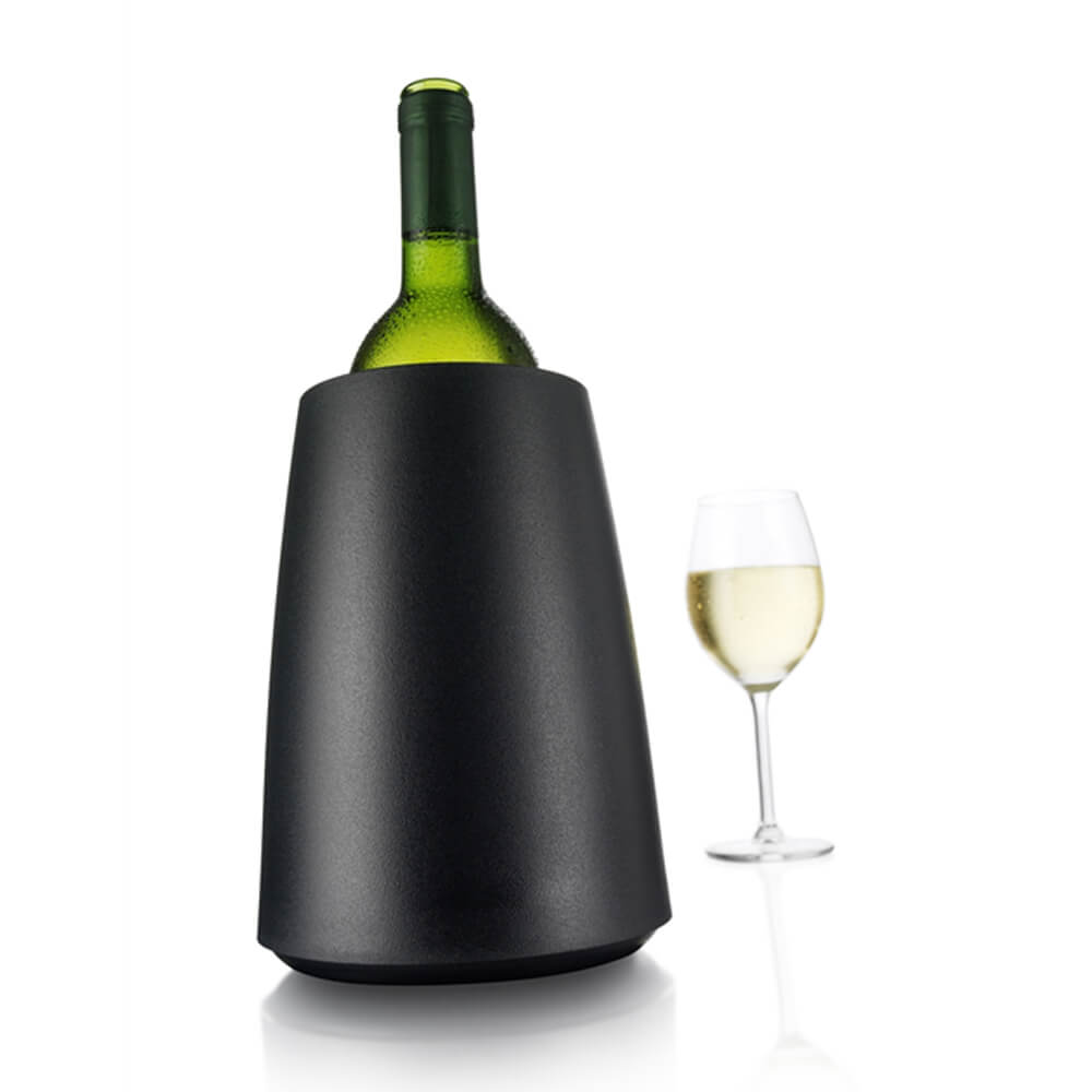 ENFRIADOR ACTIVO EN RECIPIENTE DE VINO VACU VIN PLASTICO COLOR NEGRO