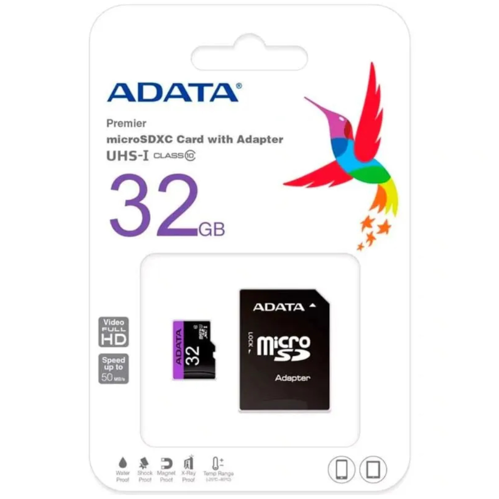 MICRO SD 32GB   ADAPTADOR SD   CLASS 10