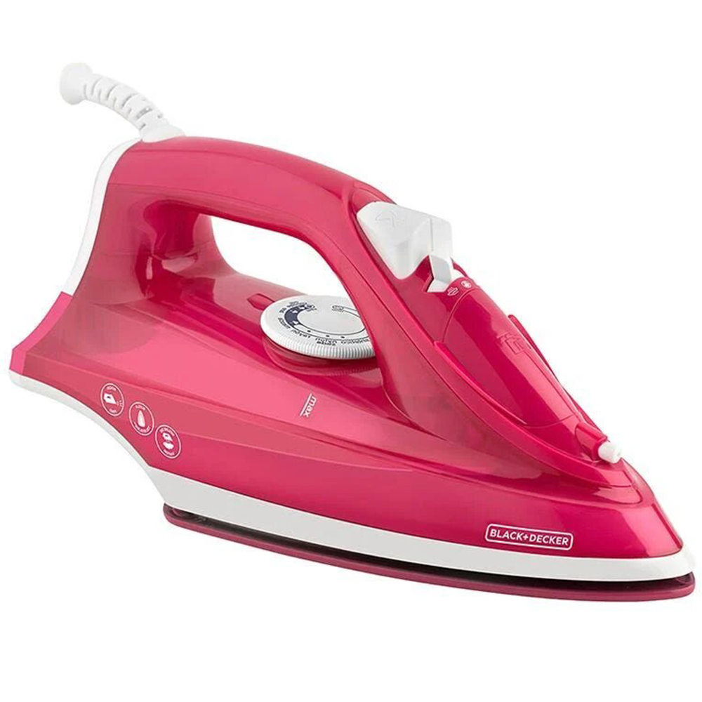 Plancha De Ropa Black Decker  1200W Antihaderente Auto Clean Roja