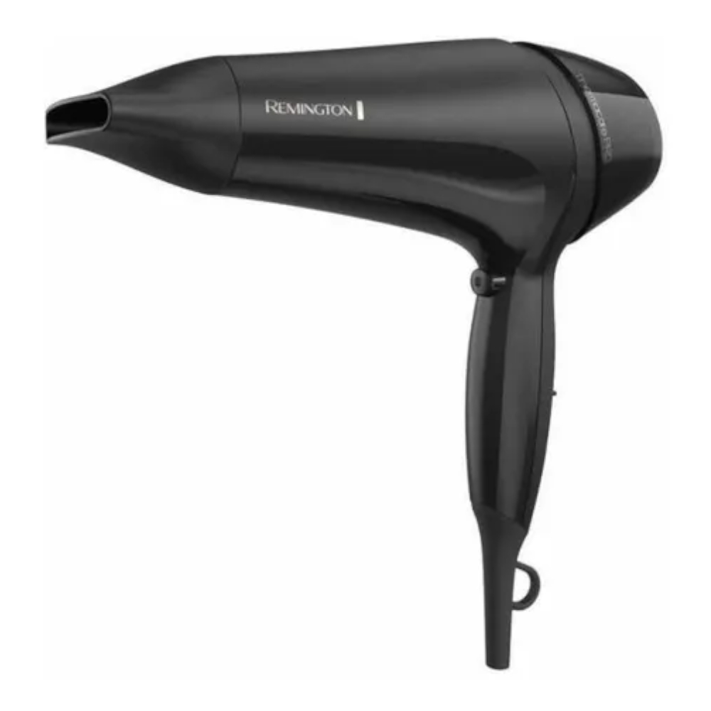 SECADOR DE CABELLO REMINGTON THERMCARE 1900W 2 VEL. 3 AJUSTES NEGRO