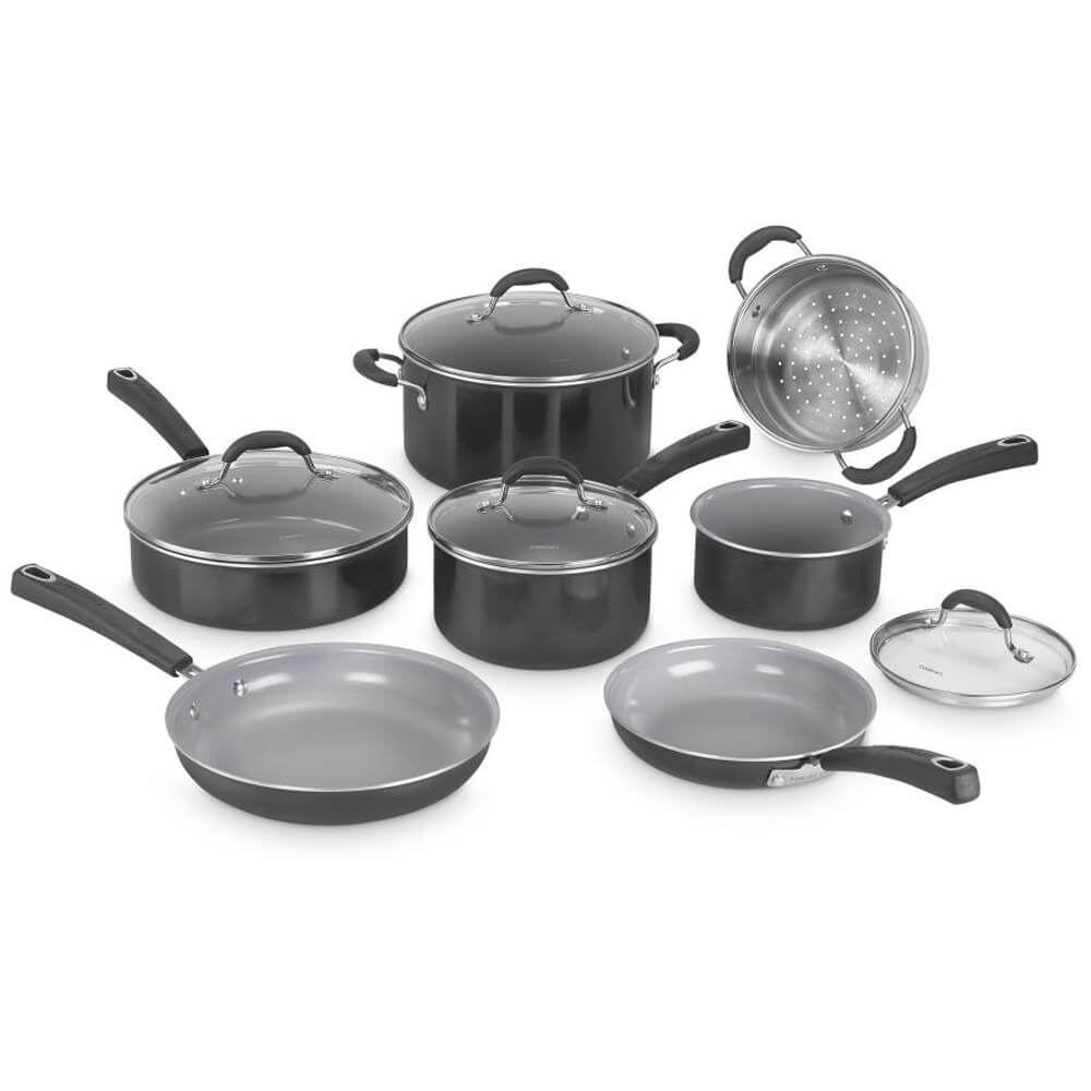 SET DE OLLAS CUISINART 11 PCS NEGRO