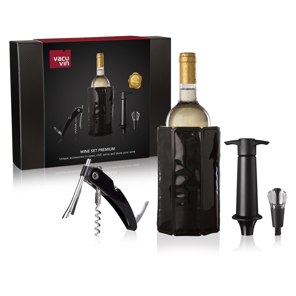 SET DE VINO PREMIUM VACU VIN 4 PCS