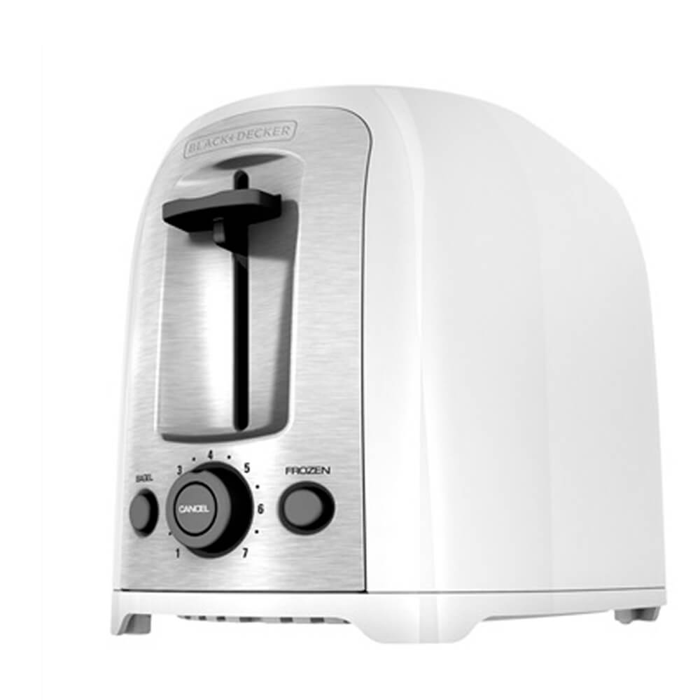 Tostadora Black Decker 2 Rebanadas 7 Niveles Blanca