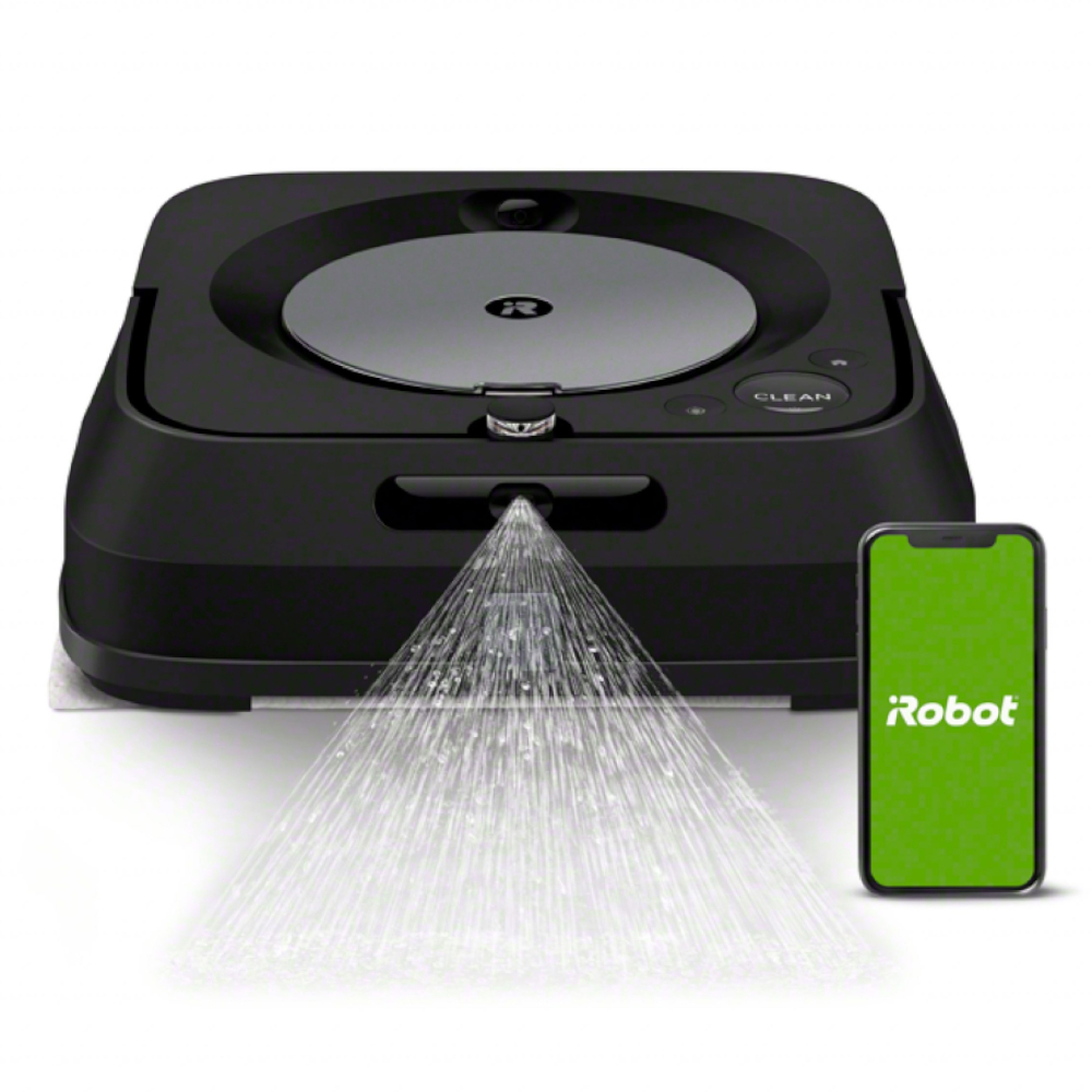 TRAPEADOR IROBOT M6 FRIEGA SUELOS WIFI ASIST  ALEXA GOOGLE HASTA 75MIN  NEGRO