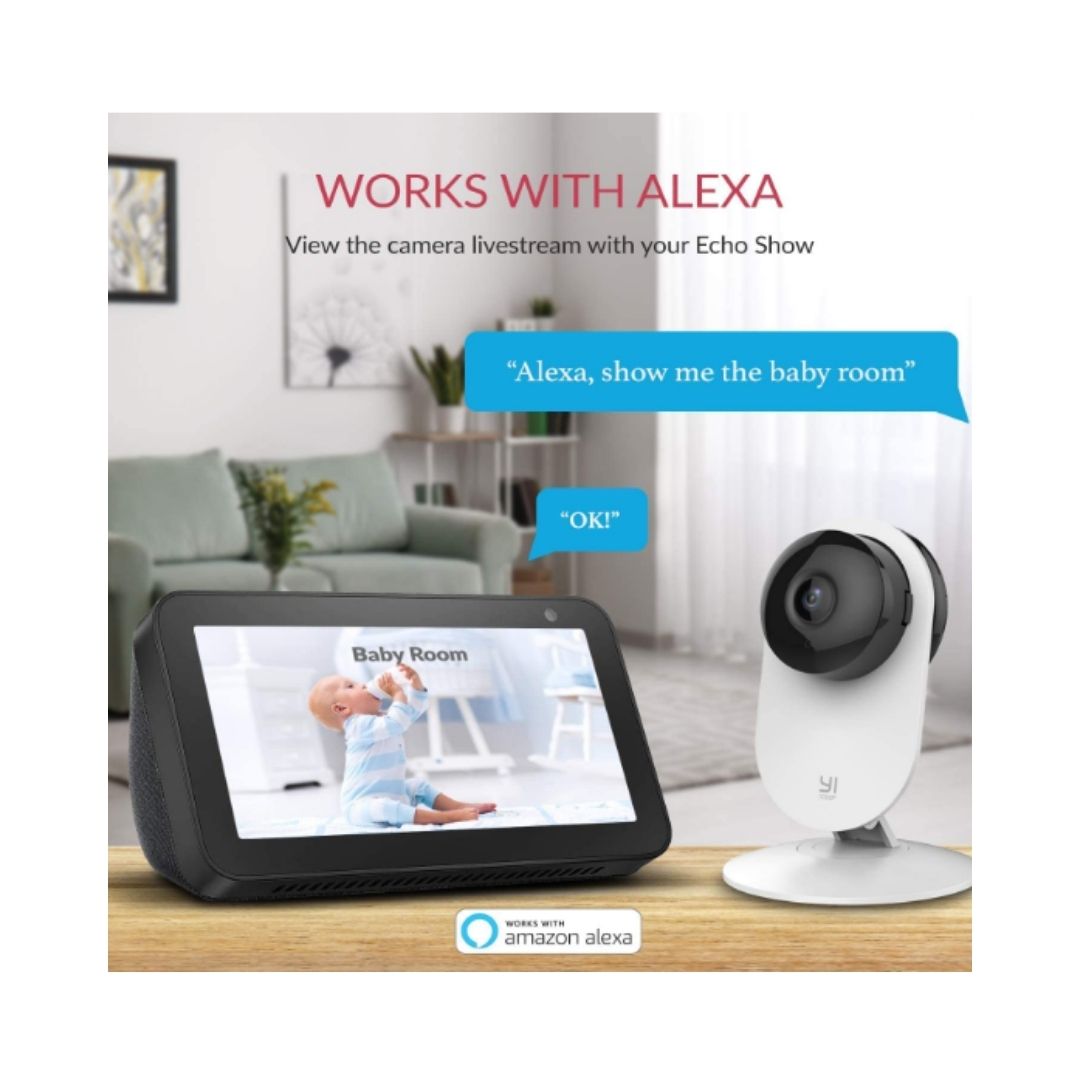 YI Cámara inteligente para el hogar - 1080p - Sistema de vigilancia de seguridad IP para interiores con visión nocturna - detección humana AI