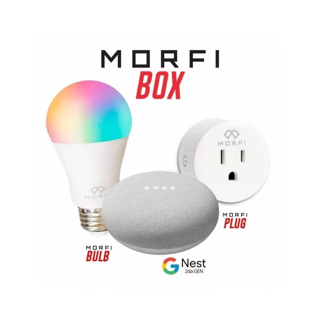 Morfi Box - Combo de Google Nest, Morfi Bulb y Morfi Plug