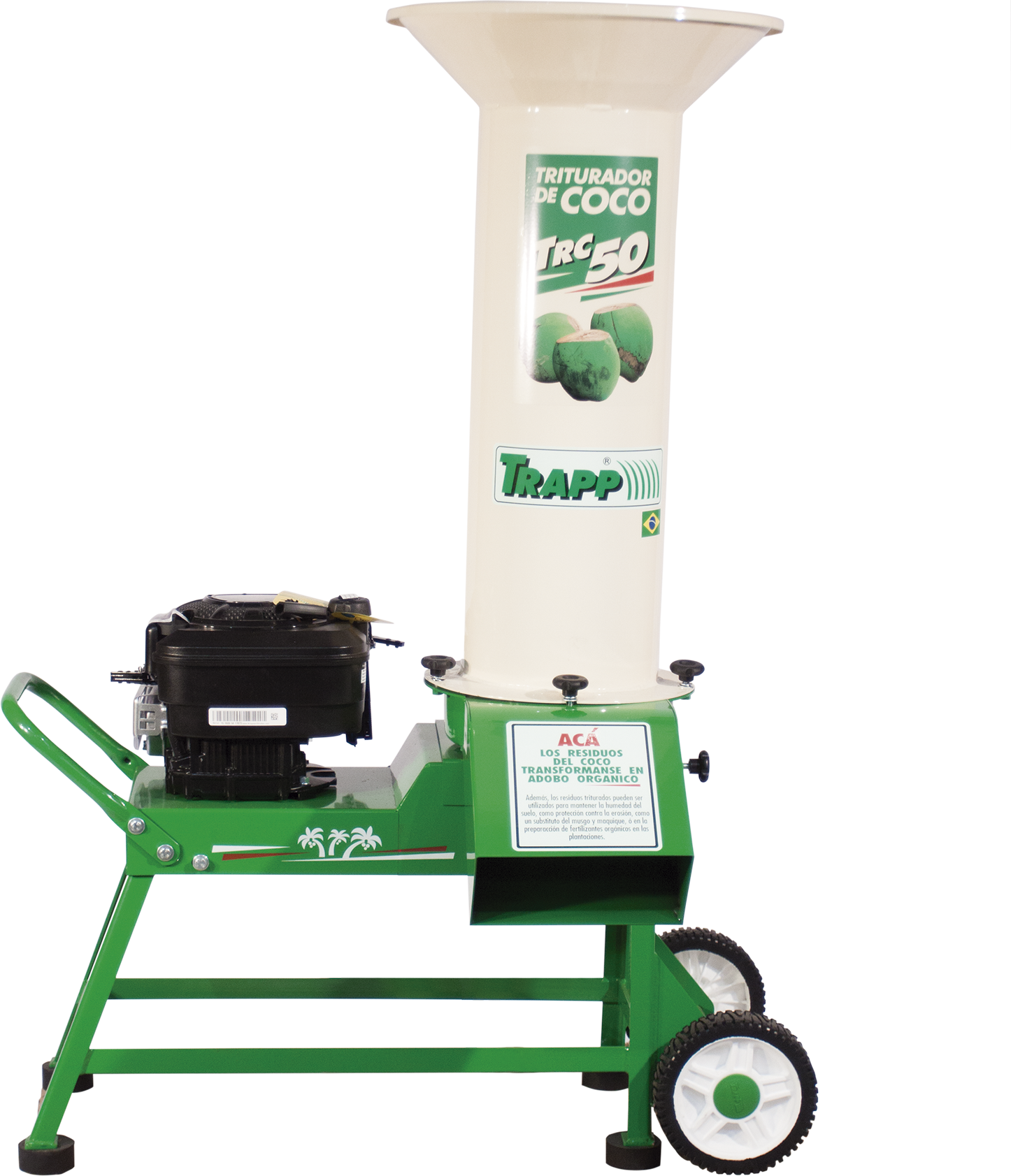 Triturador de Coco Trapp con Motor Briggs & Stratton TRC-50