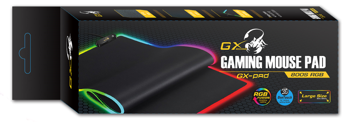 MOUSE PAD GENIUS GX PAD 800S RGB GAMING  ANTIDESLIZANTE  ILUMINADO   800 X 300 X 3MM   USB