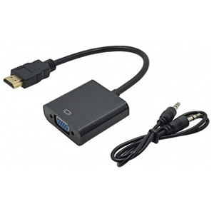 ADAPTADOR DE HDMI A VGA   AUDIO Y VIDEO