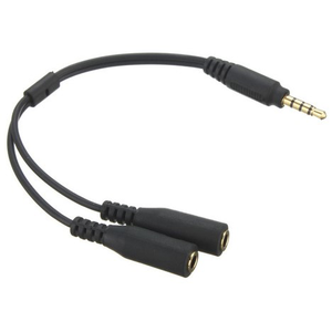 ADAPTADOR DE SONIDO PARA AUDIFONOS DOBLE PLUG PARA 3 5