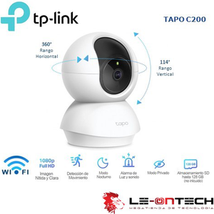 CAMARA TP LINK WEB VIGILANCIA TAPO C200 1080P WIRELESS DIA NOCHE IP