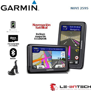 GPS GARMIN NUVI 2595   5   PORTABLE MAPA ECUADOR