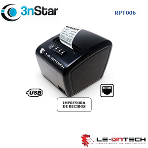 IMPRESORA 3NSTAR RPT006 TERMICA INTERFACE LAN ETHERNET USB CORTADOR AUTOMATICO