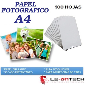 PAPEL FOTOGRAFICO A4 115 GR X 100 HOJAS