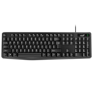 TECLADO GENIUS KB 117 NEGRO  USB  RESITENTE DERRAMES