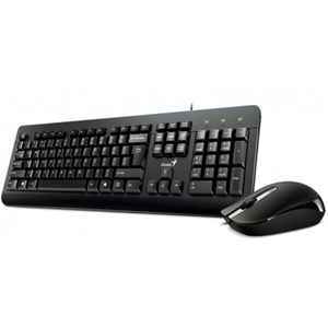 TECLADO Y MOUSE GENIUS KM 160 USB NEGRO  KIT CLASICO