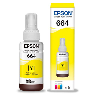 TINTA ORIGINAL EPSON YELLOW CISS BOTTLES L200 210   T664420