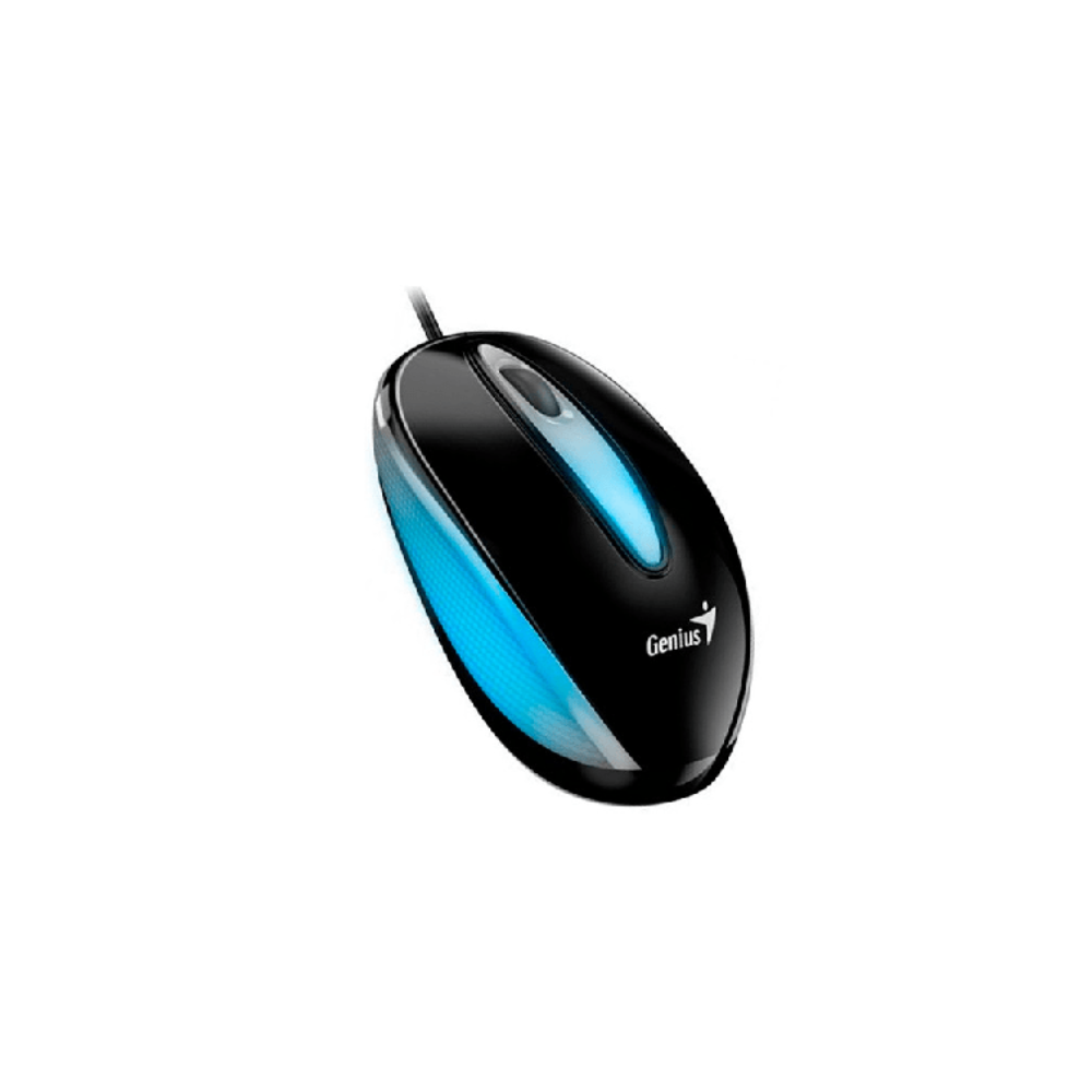 MOUSE GENIUS DX MINI COLOR NEGRO   LED INTERMITENTE   3 BOTONES   DPI 1000   BLUEEYE