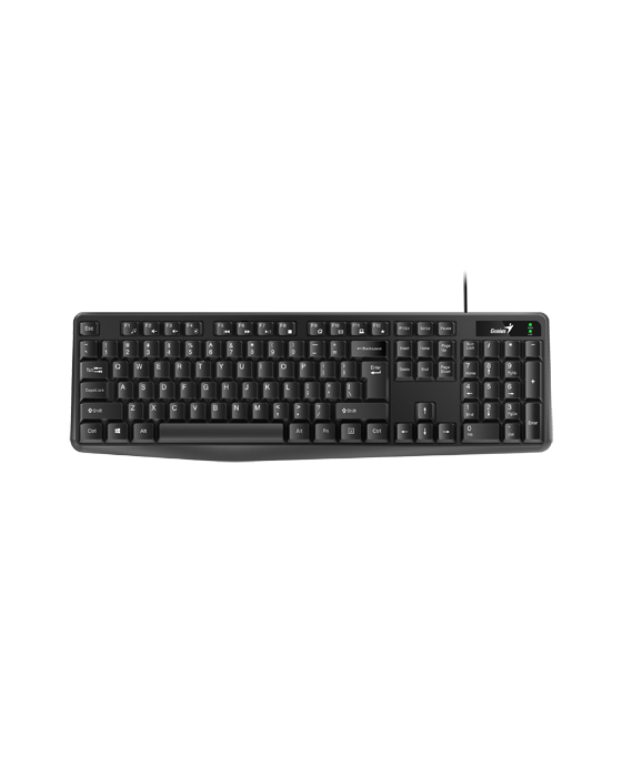 TECLADO GENIUS KB 117 NEGRO USB RESITENTE DERRAMES