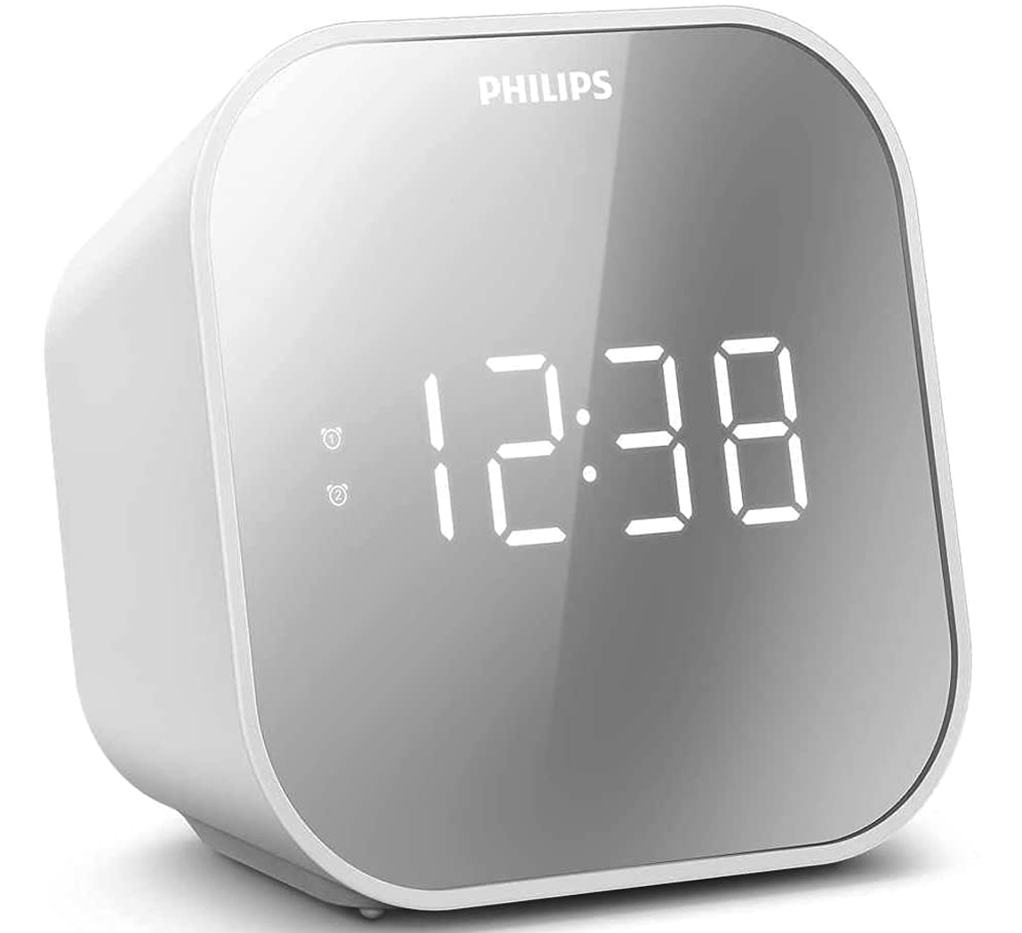 Philips Radio Reloj Despertador Usb Snooze Función Sleep