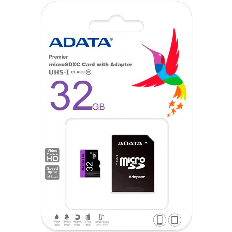 MEMORIA MICRO SD 32 GB CON ADAPTADOR ADATA