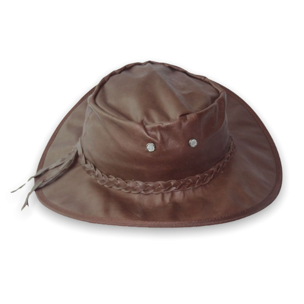 HAT LEATHER SAVANNA CHOCOLATE