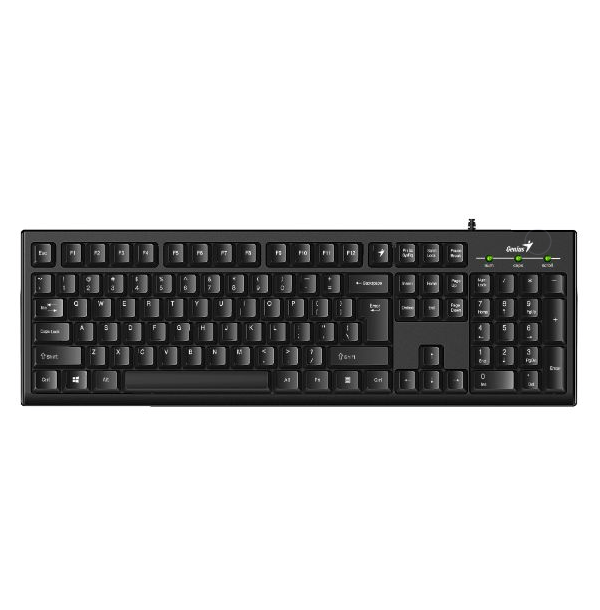 TECLADO GENIUS SMART KB 100 NEGRO USB  CLASICO  TECLAS DE FUNCION PERSONALIZABLES