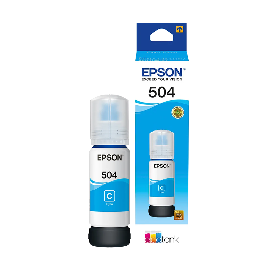 BOTELLA EPSON T504  CYAN L4150 L4160 L6161 L6171 L6191 6000 PAG T504220 AL