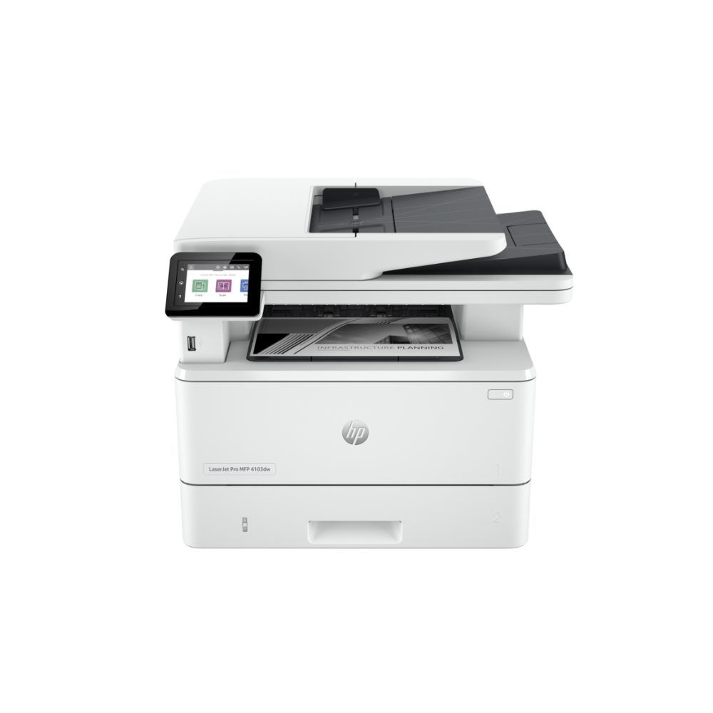 IMPRESORA HP LASERJET PRO 4103DW MFP MONOCROMATICA FULL DUPLEX WIRELESS 40PPM PAN 2 LINEAS 80K HP 15