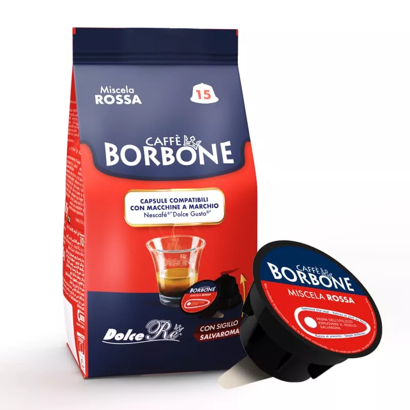 Red Blend - Cápsula compatible con máquina de café Nescafé®* y Dolce Gusto®* - Borbone