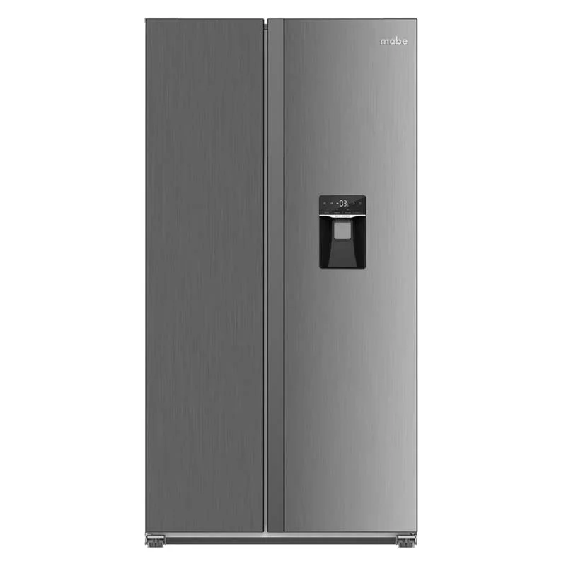 Refrigeradora Side by side Mabe SBS 565 Lt. 22 PIES Dispensador Inverter Acero Inox. (MSE521QMLSS0)