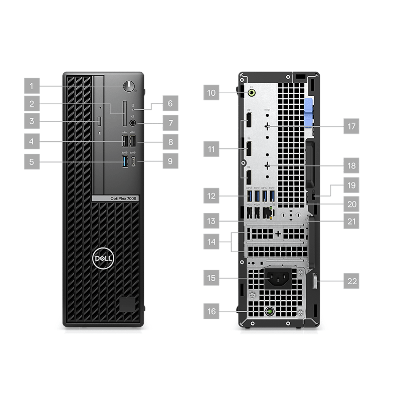 Desktop Dell Optiplex 7000 Core i7 8GB 1TB HDD