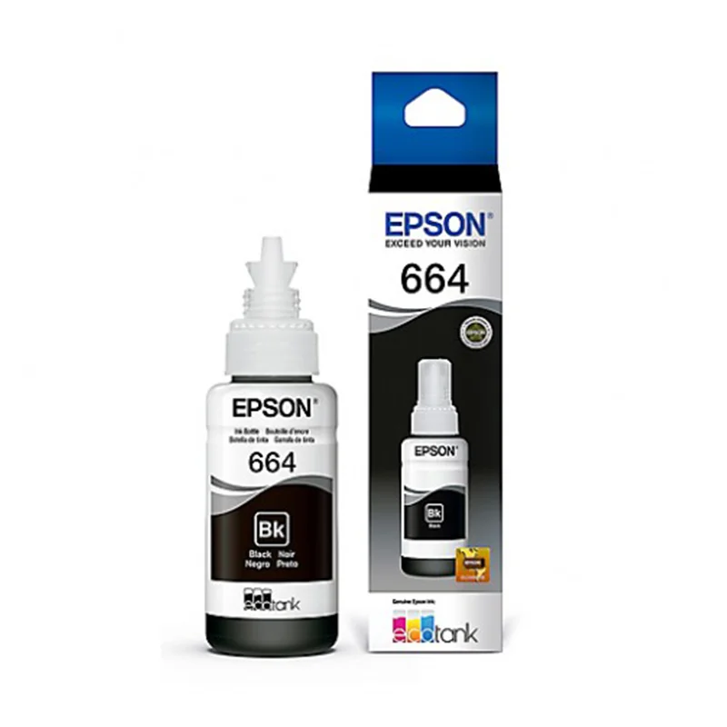Tinta InkJet  Epson T664 Negro