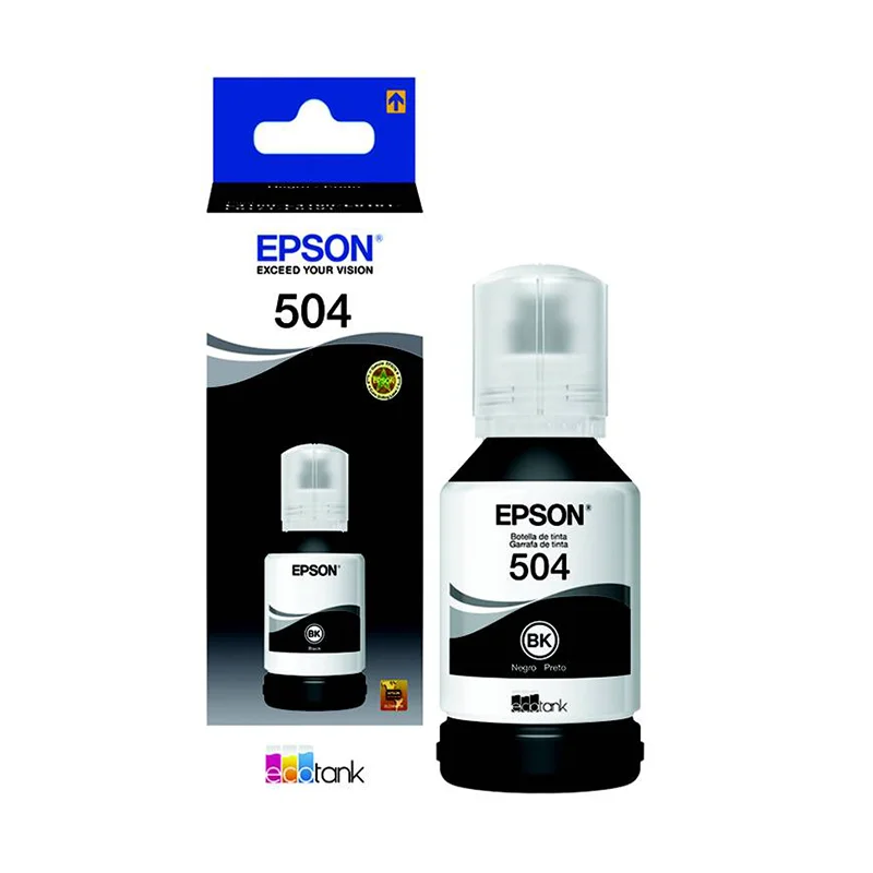 Tinta Negra Inkjet Epson T504