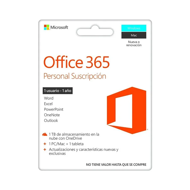 Microsoft Office 365 Personal - 1 año