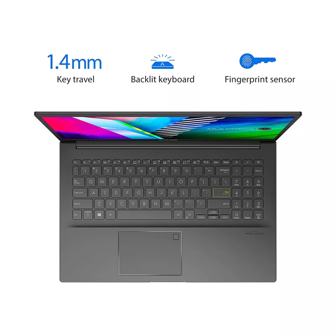 Laptop Asus i7 - 1165G7/BGA 8GB RAM 350MX 512 SSD 15.6" OLED FHD Black