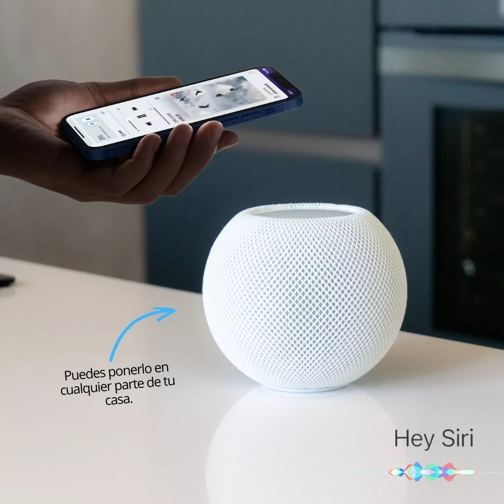 Apple HomePod mini - Asistente de voz con Siri - Asistente virtual de Apple