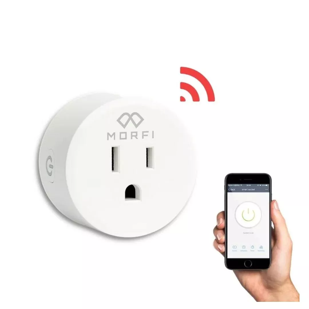 Morfi Plug - Enchufe Inteligente WiFi - Funciona con Alexa y Asistente de Google