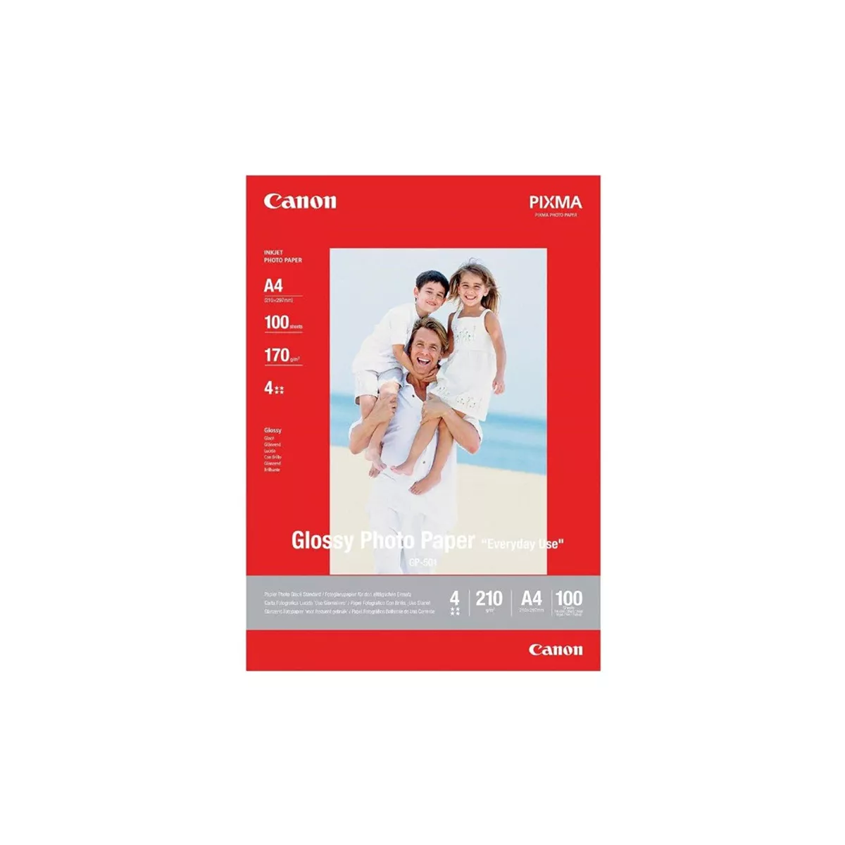 PAPEL CANON GP 501 A4 GLOSSY 100 PAG 0775B001