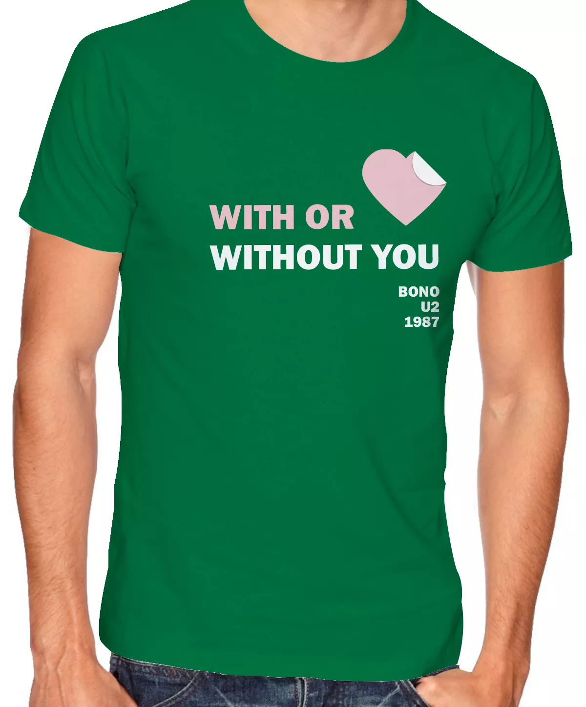 Camiseta Homenaje U2: With or without you
