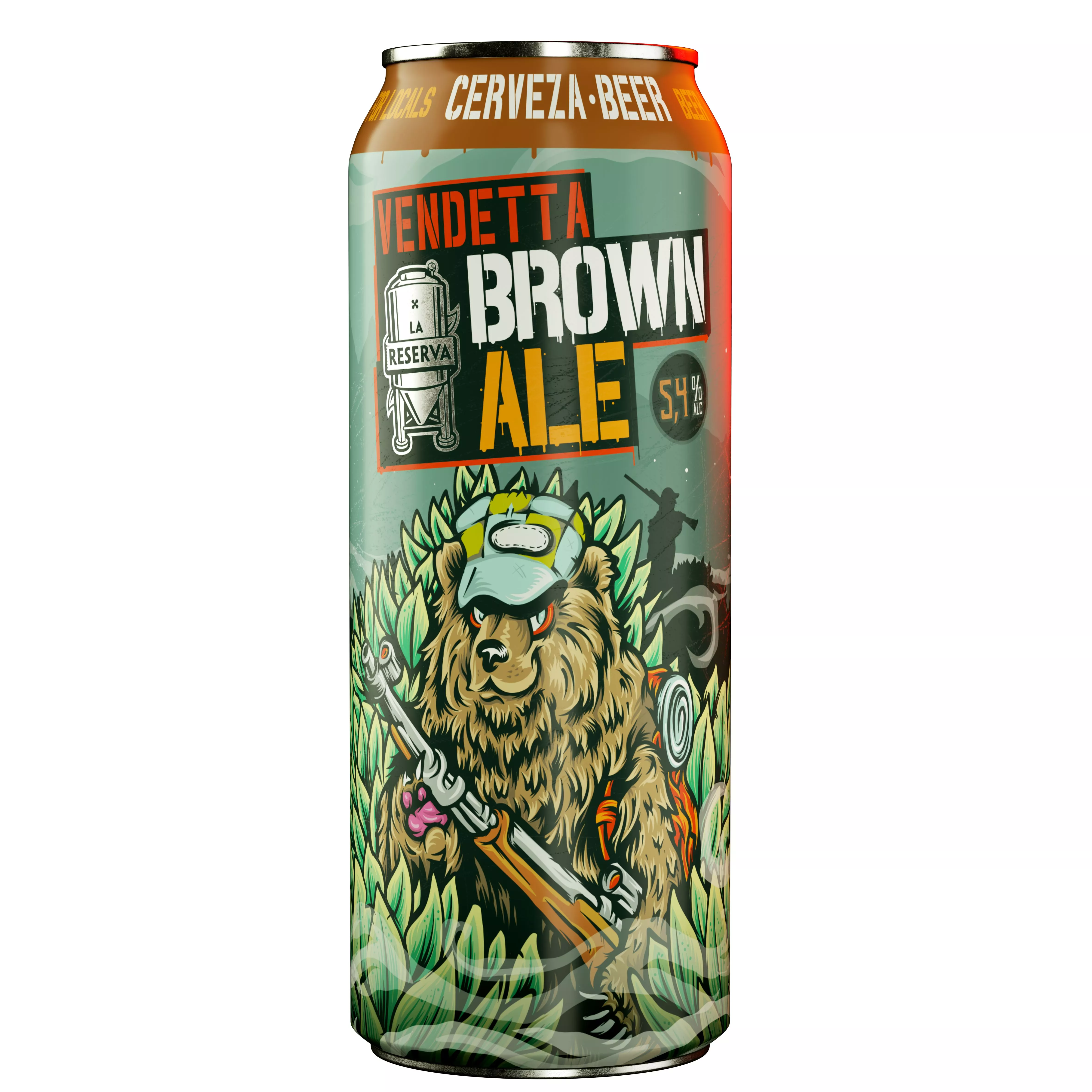 Docena de latas: Vendeta Brown Ale 500 ml - La Reserva.
