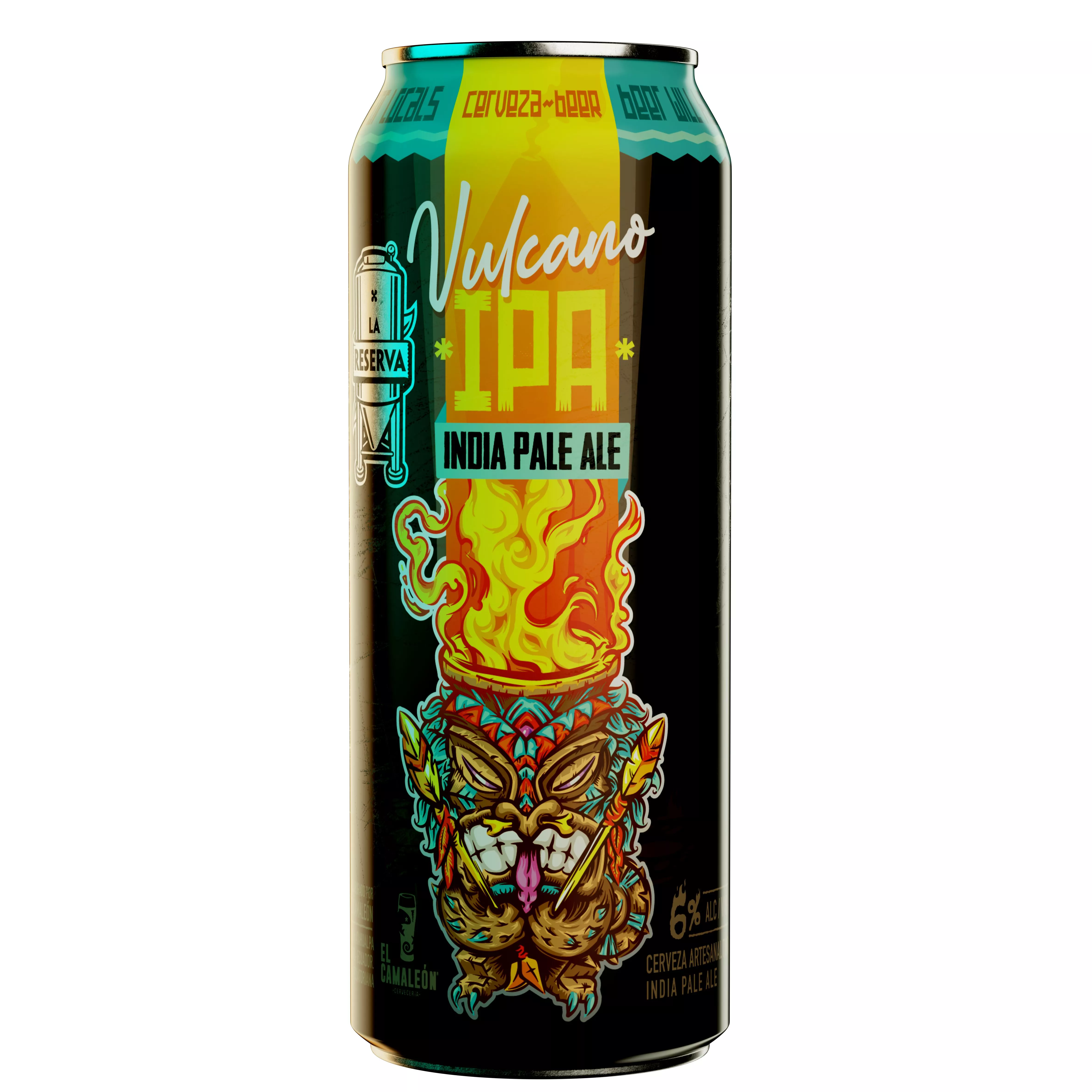 Docena de latas: Vulcano Ipa 500 ml - La Reserva.