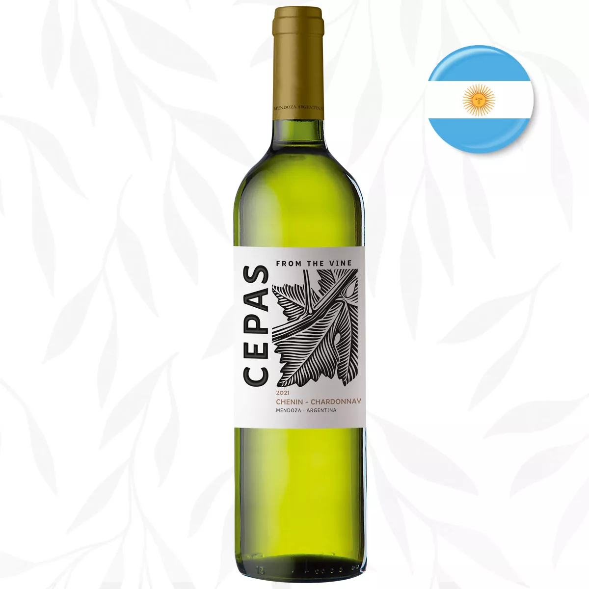 Cepas Chenin-Chardonnay (Vino Blanco).