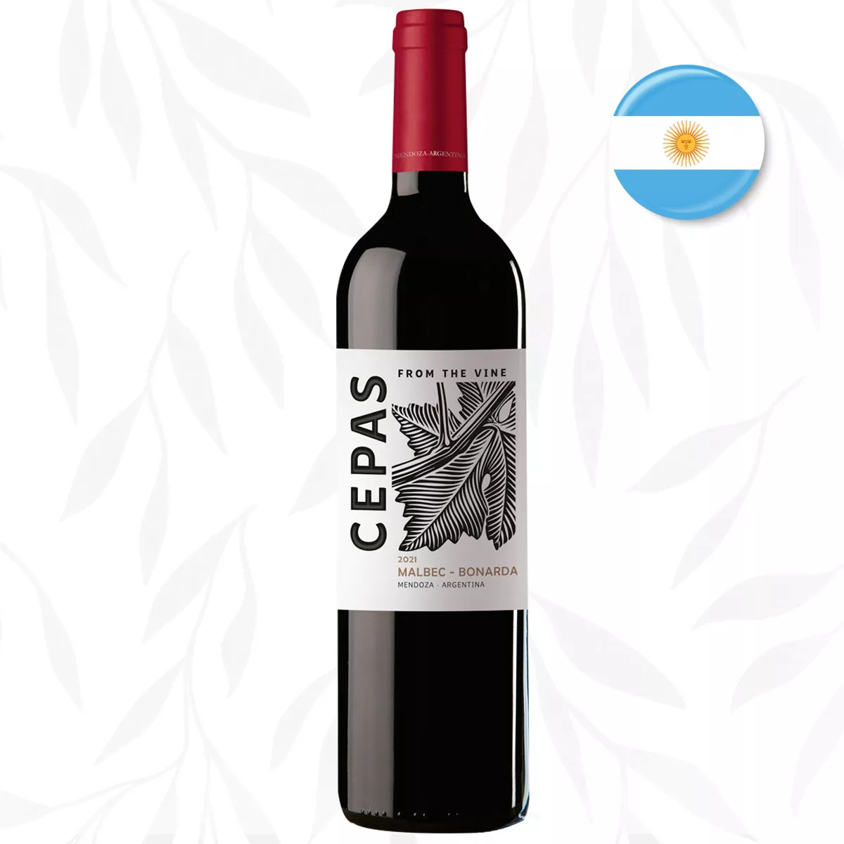 Cepas Malbec (Vino tinto).