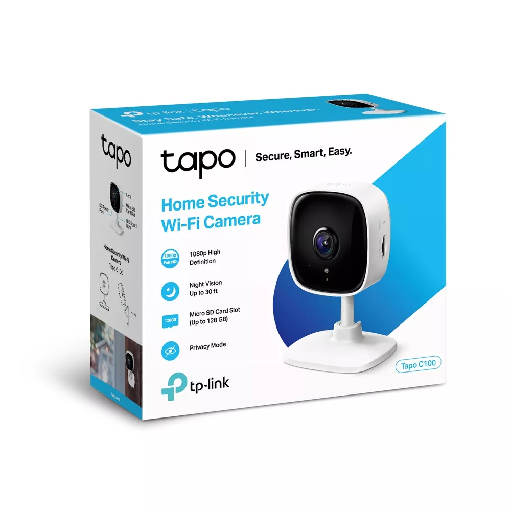 CAMARA TP LINK VIGILANCIA TAPO C100 1080P IP WIRELESS DIA NOCHE