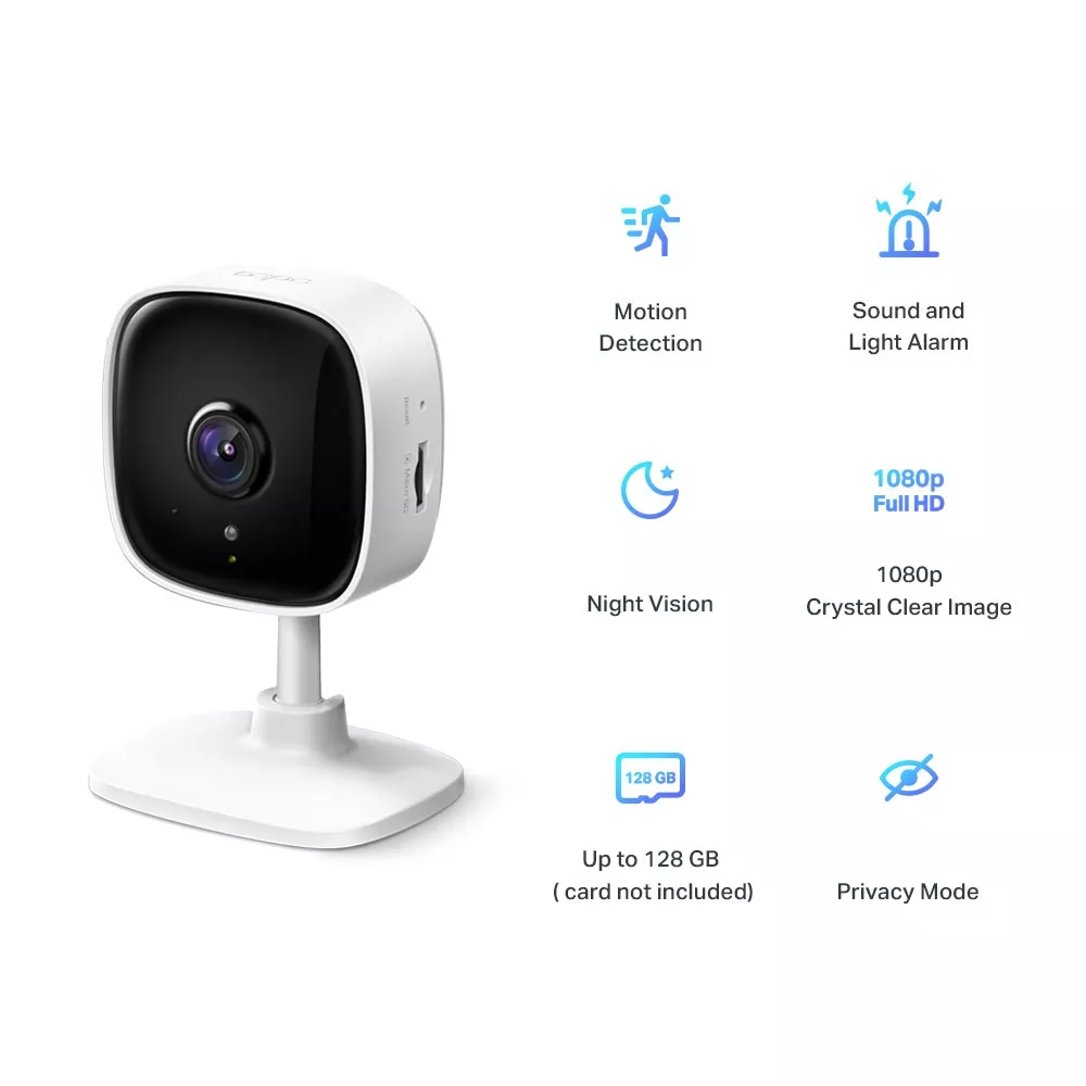 CAMARA TP LINK VIGILANCIA TAPO C100 1080P IP WIRELESS DIA NOCHE