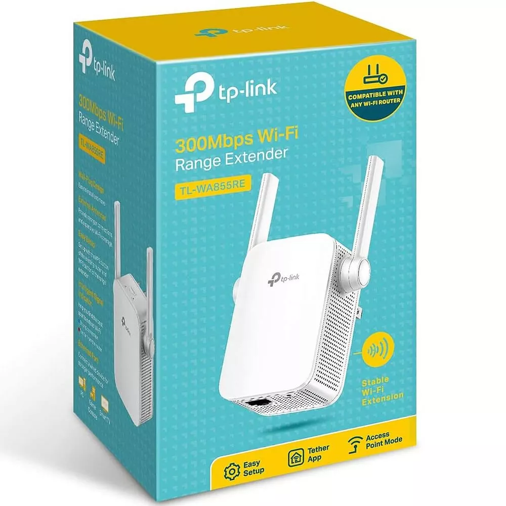 AMPLIFICADOR TP LINK WIRELESS CON ANTENAS 300MBPS TL WA855RE