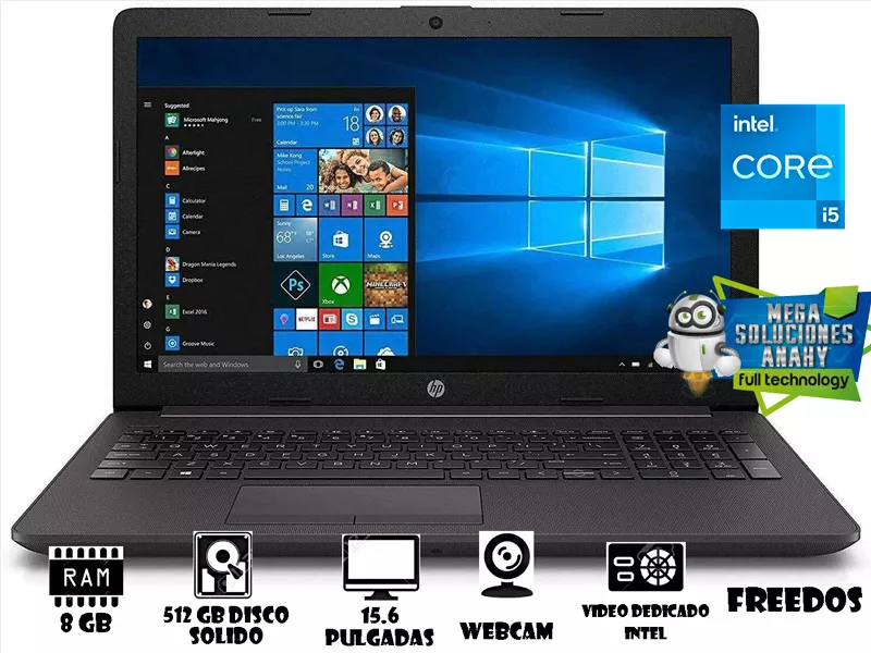 COMPUTADOR PORTATIL HP G8 i5 11AVA 8G RAM 512 GB 15.6 FREEDOS