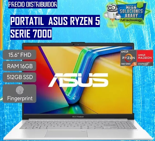 COMPUATDOR PORTATIL LAPTOP RYZEN 5 SERIE 7000